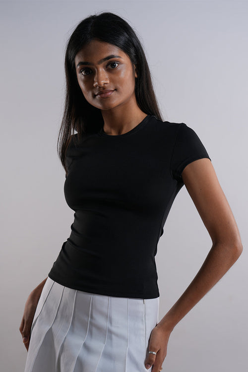 Sculptt Fitted Tee - Black