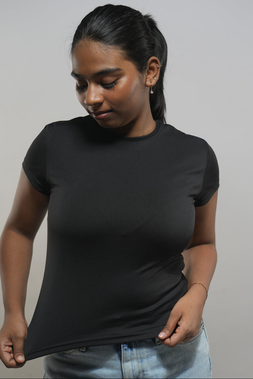 Sculptt Fitted Tee - Black