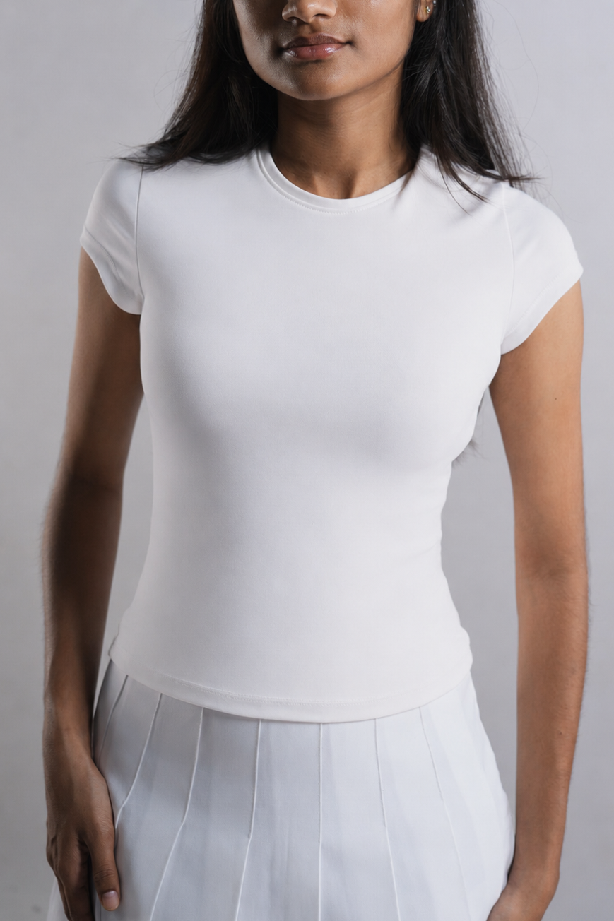 Sculptt Fitted Tee - White