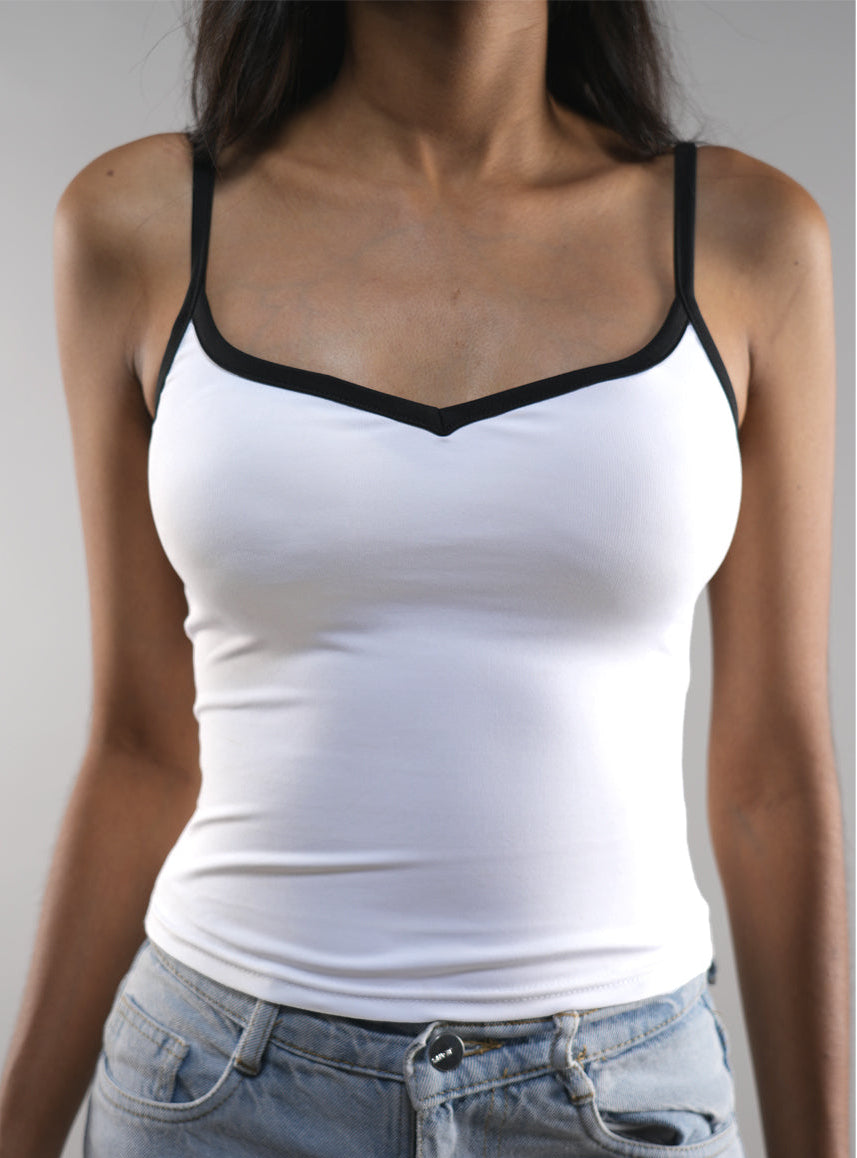 Sculptt Sweetheart Cami - White